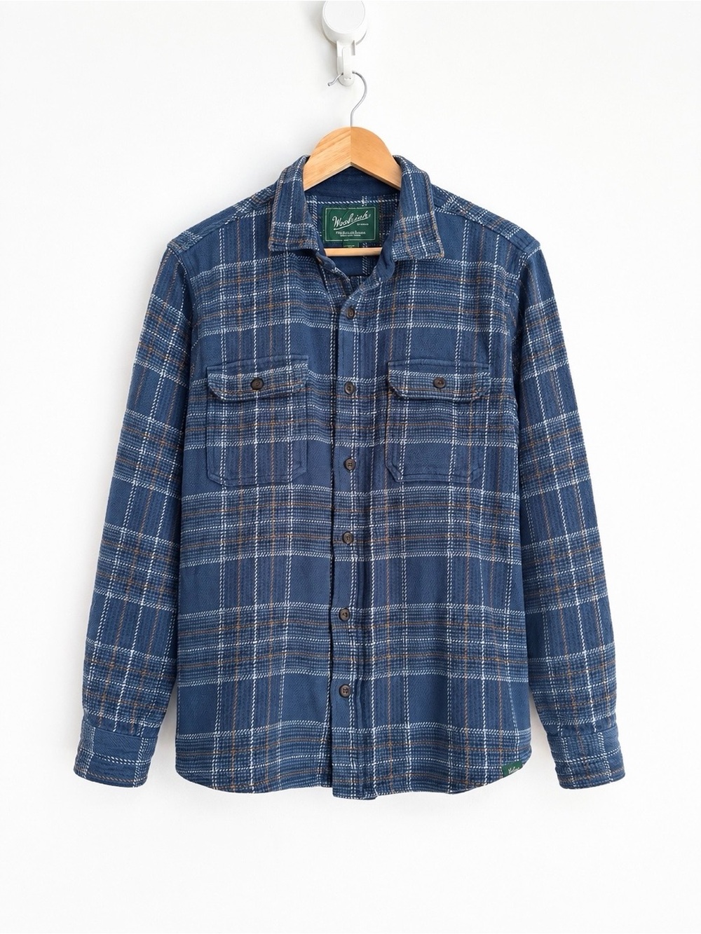 Woolrich Green Label Heavyweight Cotton Plaid Shacket Grunge Workwear S